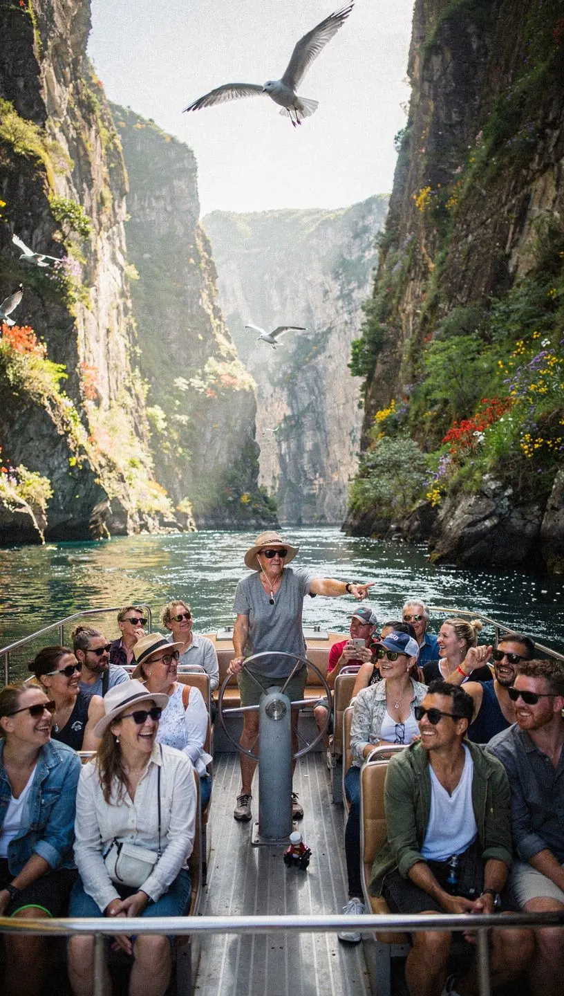 Seasonal trends in guided boat excursion bookings